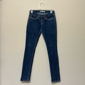 Levi's Dark Wash 524 Too Superlow Low Rise Skinny Jeans (0M/24”)